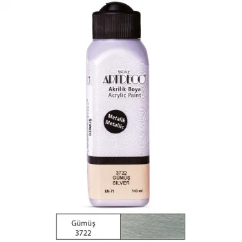 Artdeco Metalik Akrilik Boya 140 Ml Gümüş Y-071r-3722