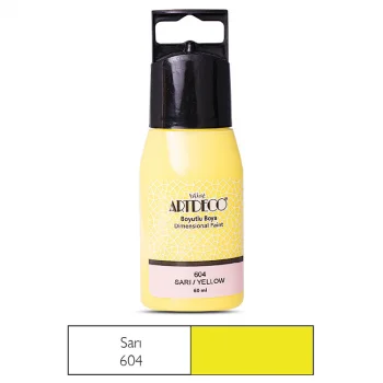 Artdeco Simli Boyutlu Boya 60 Ml Sarı 604 Lv-y-042c-604