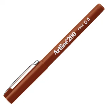 Artline 200 Fine Writing Pen 200n Kahverengi