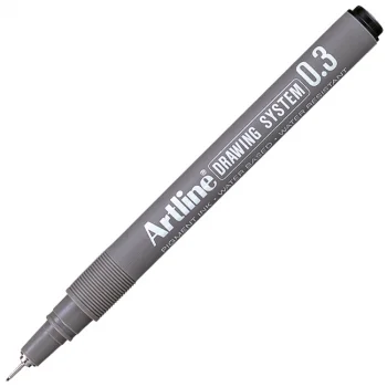 Artline Drawing System 0.3 Çizim Kalemi Uç:0,3mm Siyah Lv-a-ek-233 Black