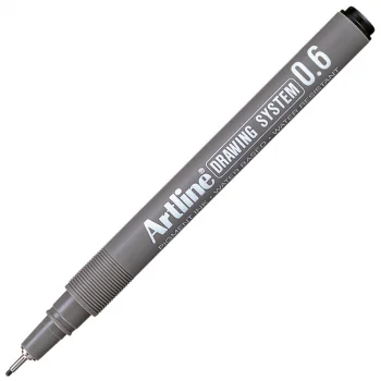 Artline Drawing System 0.6 Çizim Kalemi Uç:0,6mm Siyah Lv-a-ek-236black