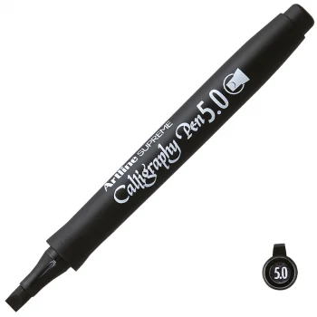 Artline Supreme Calligraphy Pen 5.0 Kaligrafi Kalemi Uç:5,0mm Siyah Lv-a-epf-245 Black