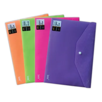 Bayındır Sensho A4 Yeşil Desenli Çıtçıtlı Dosya