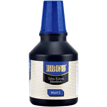 Brons Br-351 Tahta Kalem Mürekkebi Mavi 30 Cc.