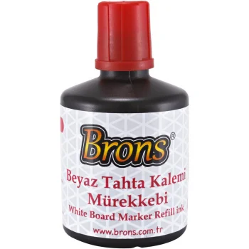 Brons Br-355 Tahta Kalem Mürekkebi Kırmızı 100 Cc