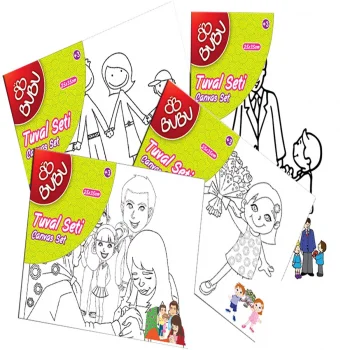 Bu-bu Tu0001 25x35 Desenli Tuval Boyasız