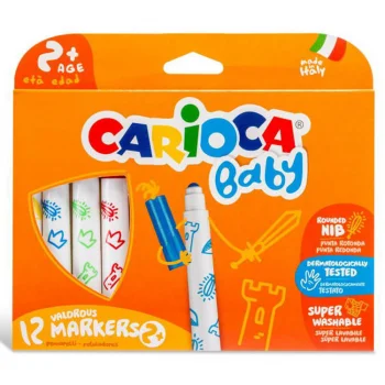 Carioca Jumbo Bebek Yıkanabilir Keçeli Kalem 12li +2 Yaş  42814