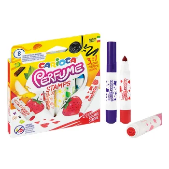 Carioca Kokulu Damgalı Jumbo Keçeli Kalemi 8li 42988