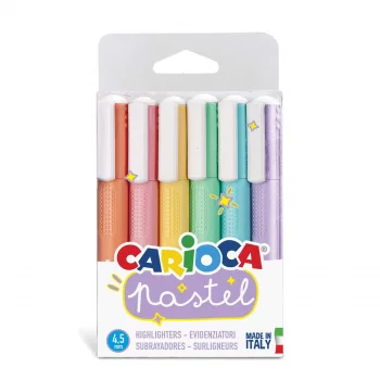 Carioca Pastel Fosforlu İşaretleme Kalemi 6lı 43033