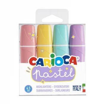 Carioca Pastel Mini Forforlu İşaretleme Kalemi 4lü 43167