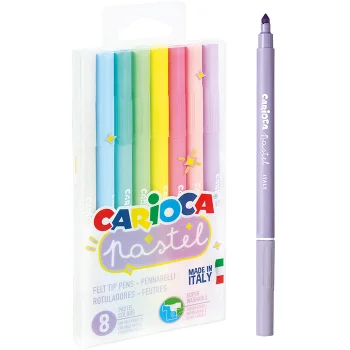 Carioca Pastel Süper Yıkan Keçeli Kalem 8li 43032