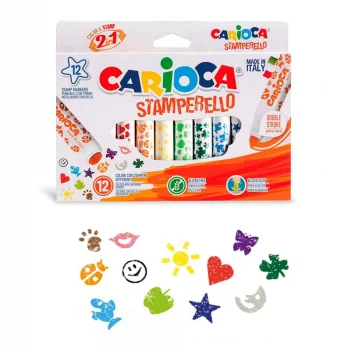 Carioca Stamperello Keçeli Boya Kalemi 12li 42240