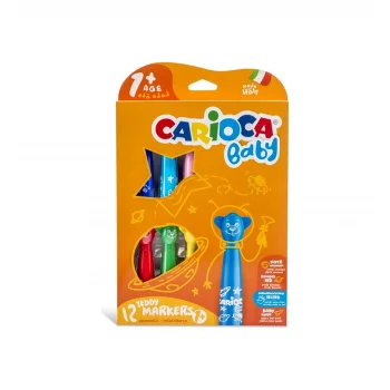 Carioca Teddy Jumbo Bebek Keçeli Kalem 12li 42816