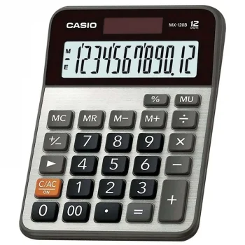 Casio Mx-120b Hesap Makinası 12 Haneli Mx-120b-w-dc