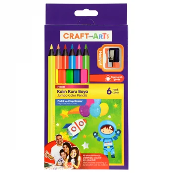 Craft And Arts Kuru Boya Jumbo Neon 6lı Cakb-6n 51010058