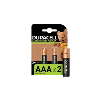 Duracell Şarjlı Pil Aaa (ince) 2li 750 Mah 107939
