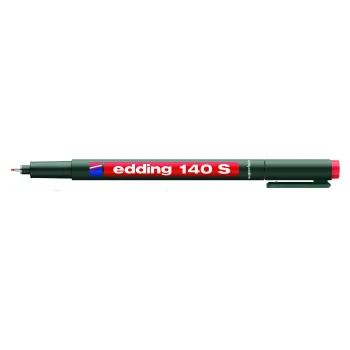 Edding Asetat Kalem 140 S Yuvarlak Uç Kırmızı
