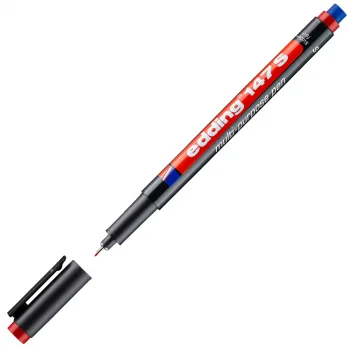 Edding Asetat Kalem 147 S Silgili Kırmızı Ed14702