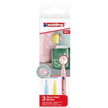 Edding Boya Dekor Markör Kalem 751 3lü Kutu Pastel Ed751k399pas