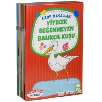 Ema Kitap 1 Ve 2. Sınıf Ezop Masalları Büyük Boy 10 Kitap