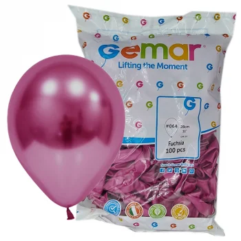 Erbay Gemar Gm110 Metalik Balon İthal 100lü_ Fuşya-64
