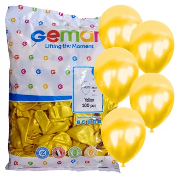 Erbay Gemar Gm110 Metalik Balon İthal 100lü_ Sarı-30