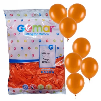 Erbay Gemar Gm110 Metalik Balon İthal 100lü_ Turuncu-31