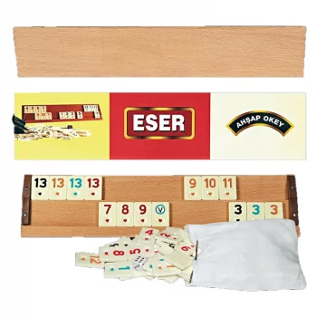 Eser Ahşap Okey Takımı Büyük 1001