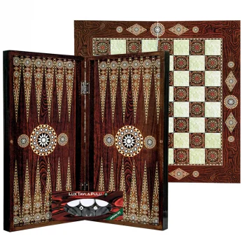 Eser Polyester Sedefli Tavla Büyük Boy Mandala 1145