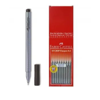 Faber Castell Finepen Kalem Grip 0.4 Mm Siyah 5020151699000