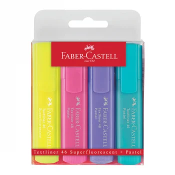 Faber Castell Fosforlu Kalem 1546 Pastel Renk 4lü 5038154610