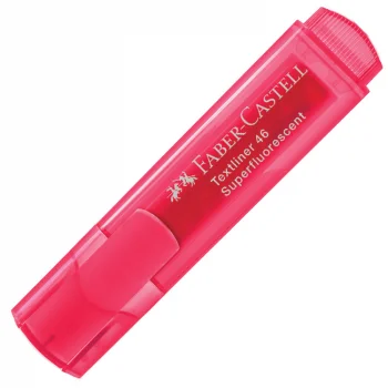 Faber Castell Fosforlu Kalem 1546 Şeffaf Gövde Kırmızı 5030154621000