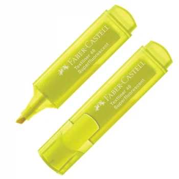 Faber Castell Fosforlu Kalem 1546 Şeffaf Gövde Sarı 5030154607000