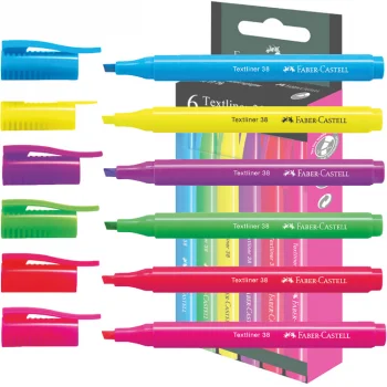 Faber Castell Fosforlu Kalem 38 Neon 6x 2022 5030157776000
