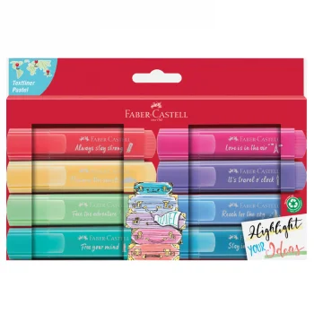 Faber Castell Fosforlu Kalem K46 Pastel Renk 8x Kart 2021 5030254626000