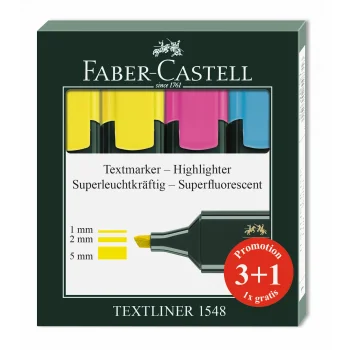Faber Castell Fosforlu Kalem Textliner 3+1 5030254831000