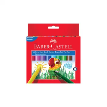 Faber Castell Keçeli Kalem W.brush Fırça Uçlu 10lu 5062555010000