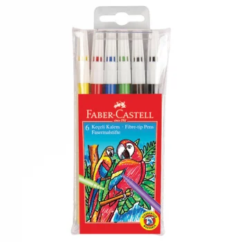 Faber Castell Keçeli Kalem Yıkanabilir 6lı 5067155106000
