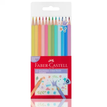 Faber Castell Kuru Boya Kalemi Pastel Renkler Üçgen 12 Li 5171116313000 Fckm