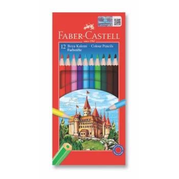 Faber Castell Kuru Boya Kalemi Redline 12li Tam Boy 5171116312000