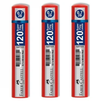 Faber Castell Min Uç Grip 0.7 Mm 2b 60 Mm 120li Kırmızı Tüp 5090127721