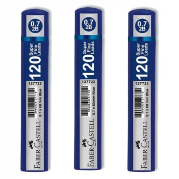Faber Castell Min Uç Grip 0.7 Mm 2b 60 Mm 120li Mavi Tüp 5090127722