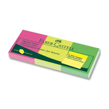 Faber Castell Not Kağıdı 50*40 Yapışkanlı 3lü Renk 5089565339000