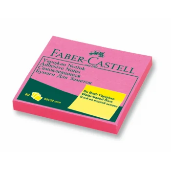 Faber Castell Not Kağıdı 50*50 Yapışkanlı Fosforlu Pembe-565840