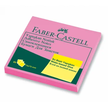 Faber Castell Not Kağıdı 75*75 Yapışkanlı Pembe 5089565432000