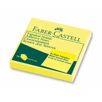 Faber Castell Not Kağıdı 75*75 Yapışkanlı Sarı 5089565401000