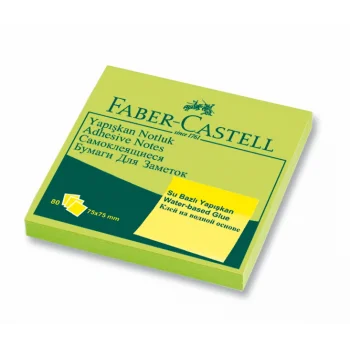 Faber Castell Not Kağıdı 75*75 Yapışkanlı Yeşil 5089565433000