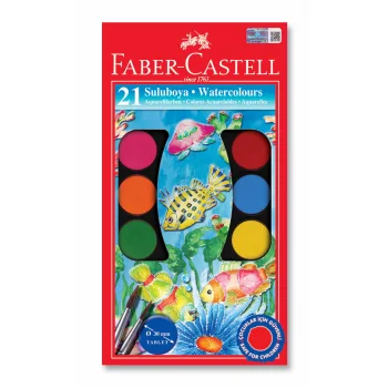 Faber Castell Suluboya Redline 21 Renk Büyük Boy 5292125021000