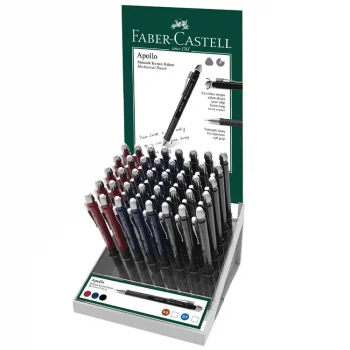 Faber Castell Versatil Kalem Apollo 0.5 Mm-0.7 Mm Klk Renk 40lı Stand 5084232543000
