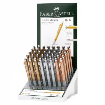 Faber Castell Versatil Kalem Apollo 0.7 Mm-0.5 Mm Metalik 40lı 5084232540000